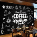 Modern 3D Graffiti Mural Silk Wallpaper Waterproof & Anti-Static for Cafe Restaurant Pizza Shop Administration Use