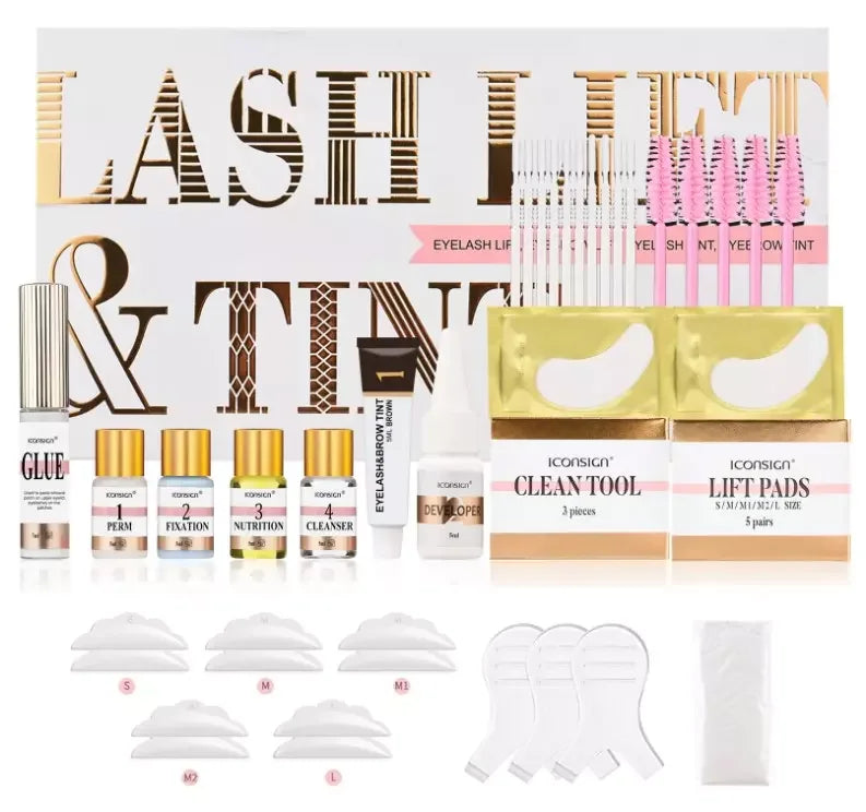 Wholesale Eyelash Perm Lash Tint Brow Makeup Tools ICONSIGN Lash Lift and Tint Kit Professional Eyelash Lifting Perming Kit