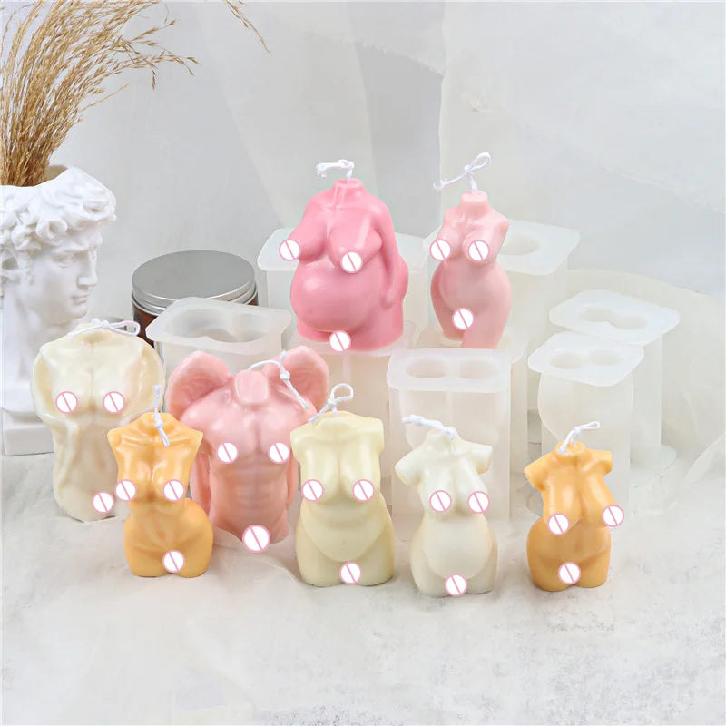 B-5041Pregnant Angel Men Women Mousse Cake Resin Silicone Soap Candle Mold Aromatherapy for 3D Mould