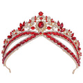 New Wedding Crown Headdress Bride European and American Luxury Rhinestone Dinner Wedding Style Crown Accessories