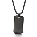 Kalen Minimalist Unisex Silver/Gold/Black Stainless Steel Shield Shape Dogtag Pendant