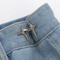 Adjustable Pants Jeans Waist Metal Jean Adjustable Waistband Extender Waist Snap Button
