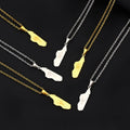 Madagascar Map Chain Necklaces Stainless Steel Silver 18K Gold Plated Madagascar City National Flag Map Pendant Necklace