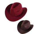 Wholesale Customizable Fashion Solid Color Child Cowboy Hat Kids Boy Girl Adults Panama Fedora Hats