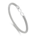 KALEN Unisex Gold/Silver/Black Stainless Steel Open Bangle Bracelet With Magnet Infinity Mark Clasp