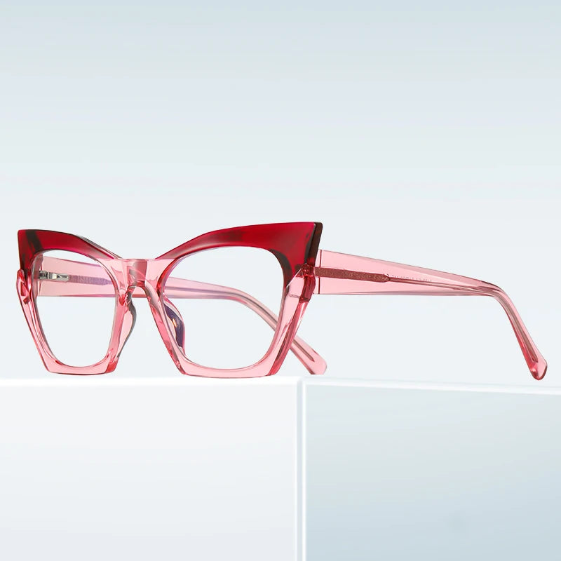 TR90 Fashion Cat Eye Women Eyeglasses Frame Optical Glasses Custom Logo Designer Eyewear Optical Frame