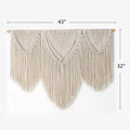 Boho Tapestry Macrame Wall Decor Art Chic Bohemian Handmade Woven Tapestry Large Macrame Wall Hanging for Home Decoration