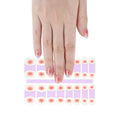 Semi Cured UV Gel Nail Stickers 16 Real Gel Nail Polish Adhesive Full Wraps Strips