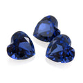 Premium Hand Cut Loose Faceted Gemstone for Sale Heart Cut Lad Created Sapphire Gemstone MegaBDM