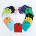 Lidong Wholesale White Printed logo Polo Collar Style Blank Embroidered V-neck Polo Shirts for Man