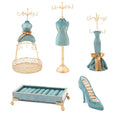 Retro Metal Mannequin Doll Ring Holder Display Stand for Jewelry Necklace Convenient Container