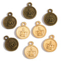Zinc Alloy Antique Bronze Crown Charms Pendants Jewelry Findings for DIY Choker Necklace Bracelet 19*15mm N208