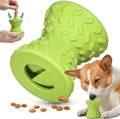 Interactive Natural Rubber Food Leak Dumbbells Dog Toy Treat Dispensing Chew Toy for Aggressive Chewers Eco-Friendly