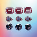 Astwo Gems Color Change Oval Emerald Pear Fancy Cut GRC Loose Lab Grown Alexandrite Gemstones