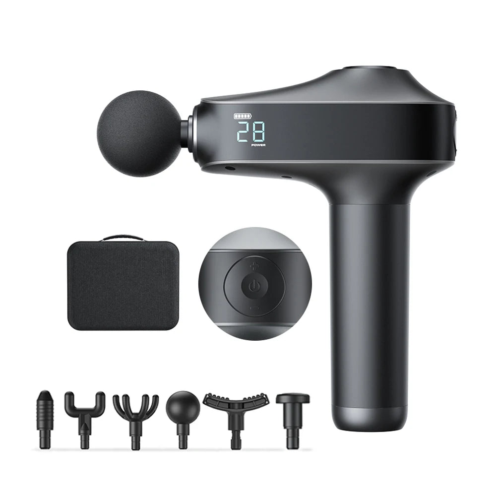 2026 Professional Cordless Handheld Muscle Massager Deep Tissue Sports Body Vibration Gun for Dropshipping
