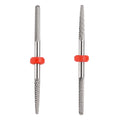 Yaqin Professional Nail Buffer Bit Double Headed Nail Drill Bit 3/32 Inch Tungsten Carbide Nail Drill Bit