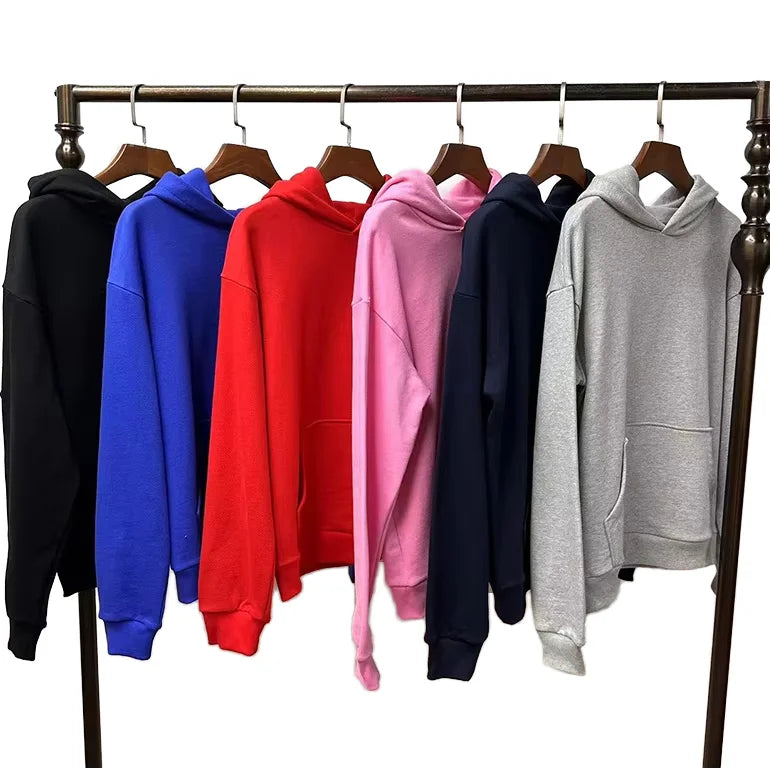 Hot Sell HeavyWeight Hoodie Custom Logo Embossing Hood Sweatshirt Hoodies for Men Custom 3D Embroidery Screen Print Hoodies
