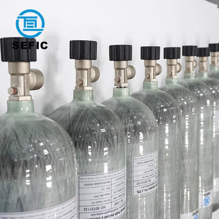 Factory Price Compressed Air SCBA Fire Oxygen Cylinder for Fire-fighting Tank Carbon Fiber Hot Sale 6.8L High Pressure