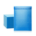 Custom Blue Poly Bubble Envelopes for Logistics Packaging Waterproof Shock Resistant Padded Mailers with Custom Logo