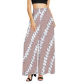 Wholesale Loose Wide Leg Pants Chiffon Polynesian Tribal Tonga Samoa Tapa Flower Print Custom Wide Leg Pants for Women Polyester