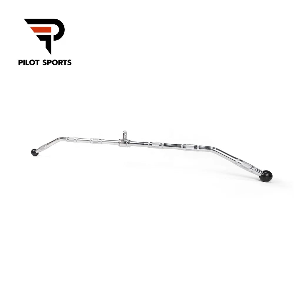 Pilot Sports 48 Inch Wide Grip LAT Pulldown Bar LAT Pull Down Bar Rotating LAT Pulldown Attachment Home Gym Cable Handles OEM