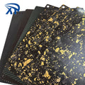Cheap Factory Price Golden Chopped Carbon Fiber Sheet Parts Waterproof Woven Carbon Fiber Sheet