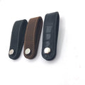 Low MOQ Stock Sale Genuine Leather Vintage Style Multi-Function Smart Key Holder with Customizable Logo