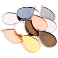 10x14mm 13x18mm 18x25mm Inner Size Drop Style Brass Cameo Cabochon Base Setting Charm Pendant Jewelry Findings