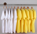 TITI Wholesale 100% Cotton Heavyweight 230 Gram O-Neck T-Shirt Custom Yellow Short Sleeve for Men Oversized T-Shirt