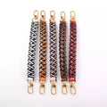 Meetee B-S584 31*2.5cm Bucket Bag Braided Decorative Handle Handbag Accessories Colorful Short Leather Bag Straps