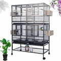 New Big Meta Wire Manufacturer Wholesale Stainless Steel Bird-Feeding Cage Bird Cage Big Metal Bird Breeding Cages for Sale