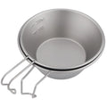 Sierra Cup Titanium Bowl for Outdoor Camping 260ml 300Ml 450ml Tableware Equipment Bowl Set Stacking Cups
