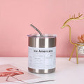 Fast Add Logo Custom Reusable Travel Mug with Straw for Coffee for Business Gifts and Outdoor Festivals Boil-Water Friendly