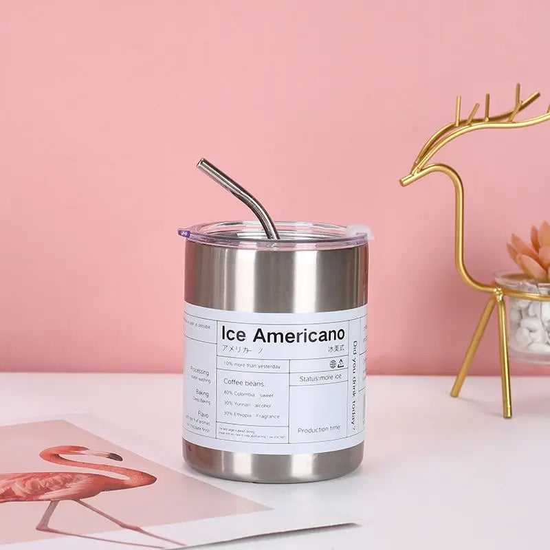 Fast Add Logo Custom Reusable Travel Mug with Straw for Coffee for Business Gifts and Outdoor Festivals Boil-Water Friendly