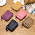 Luxury Cow Zipper Cute Small Mini Pocket Change Coin Bag Purse Pouch Case Holder Kid Girl Women Genuine Leather Luxury Storage