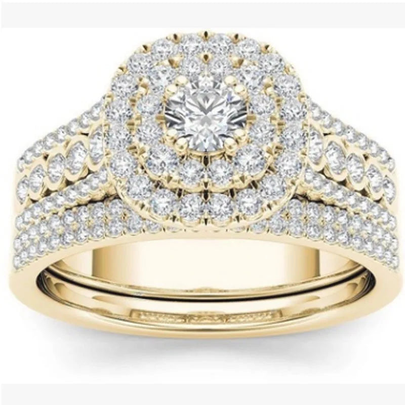 Europe and the United States Popular Gold Ring Combination Series Simple Accessories Wholesale