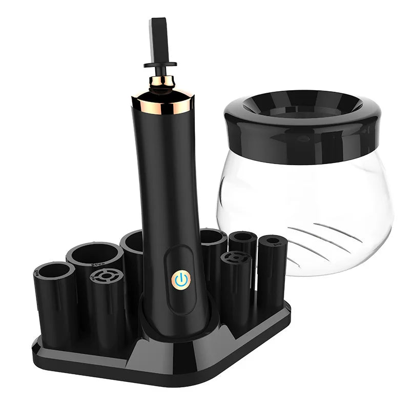 Electric Makeup Brush Cleaner Fast Clean & Dry Automatic Brush Spinner 360Â° Rotation Makeup Brush Cleaning Machine