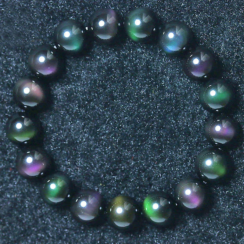 Colorful Obsidian Beaded Bracelet Natural Stone Bracelet ST230