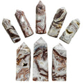 Natural Healing Crystal Stone Wand Tower Hand-Carved Crystal Crafts Mexico Agate Point