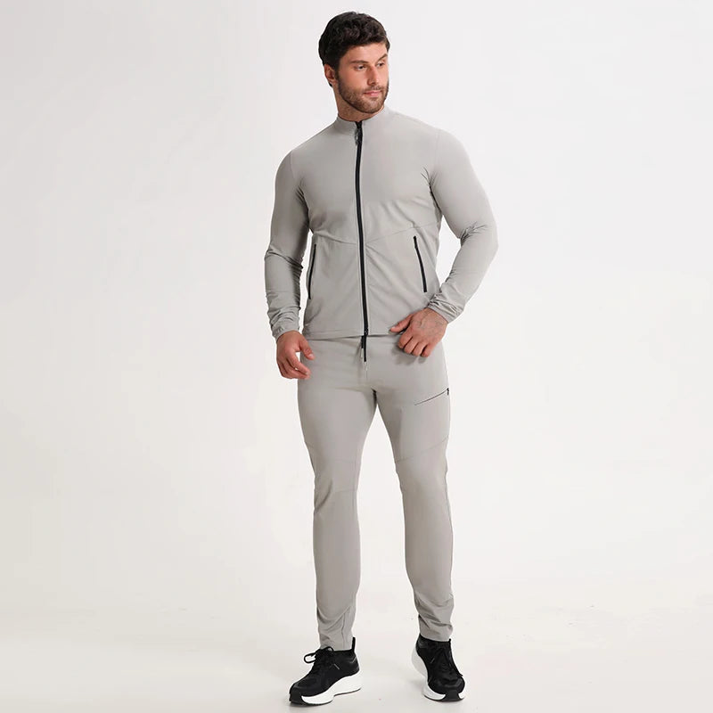 Wholesale Nylon Jacket Pants 2 Piece Sports Gym Mens Jogging Suit Two Piece Sweat Suits Cargo Tracksuit Sportswear