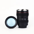 Novelty Design 24-105 Battery Operated Stainless Steel Auto Self Stirring Camera Lens Water Bottle Travel Coffee Mug