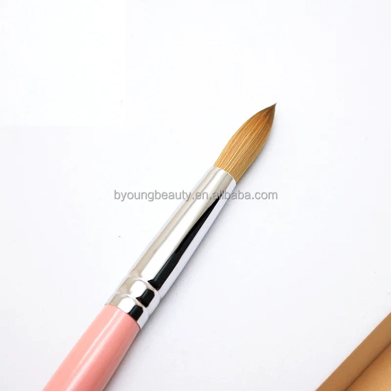 Supply Wholesale Modern Design 100% Kolinsky Acrylic Brushes for Nails Kolinsky Hair