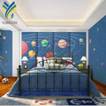 YKMK 0038 3D Wall Decoration Mural Star Design Polaris Earth Galaxy Planets Wallpaper for Children Room
