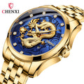 Chenxi 8220 Top New Luxury Men Wrist Watches Man Golden Quartz Male Fashion Wrist Watch Waterproof Clock Relogio Masculino