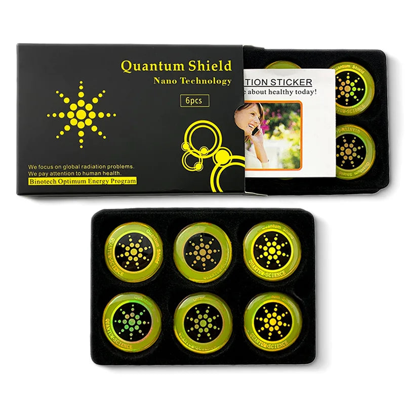 6PCS Anti Radiazioni Quantum Shield Radiation protection Stickers for Mobile Phones Circular Harmonising Sticker