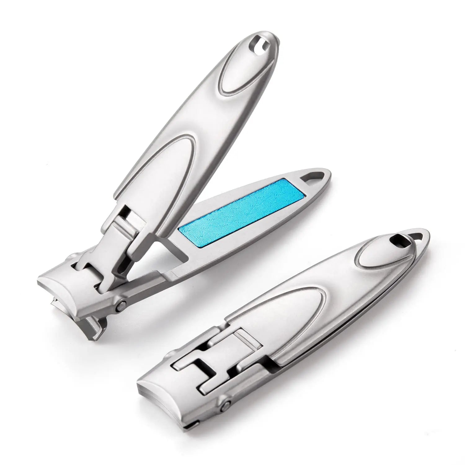 Private Logo Nail Clippers with File and Catcher Ultrathin Cicada Shape Lock Fingernail Stainless Steel Nail Cutter