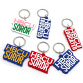 All Groups HBCU Greek Letters PVC Keychain Rubber Plastic Key Chain Sorority Fraternity Gifts Sets