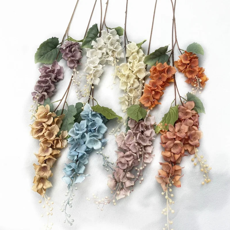 New Design Artificial Silk Flower Long Stem Gladiolus Flower for Home Wedding Decoration