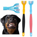 Three Sided Pet Toothbrush Suitable for Cats and Dogs Brush Addition Bad Breath Tartar Teeth Care Cleaning Mouth Dog Toothbrush