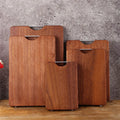 Custom Natural Wooden Chopping Board Butchers Block Non Slip Large Ebony Wood Cutting Board With Handle